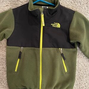 The North Face Denali Fleece with Yellow Zipper